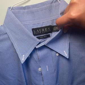 ralph lauren checkered dress shirt